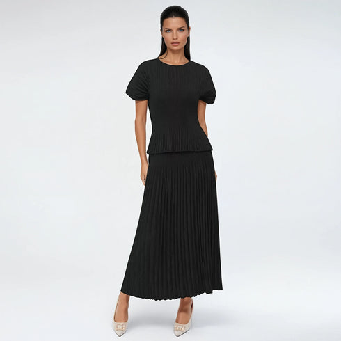 Cap Sleeve Top and Skirt Set - S1508